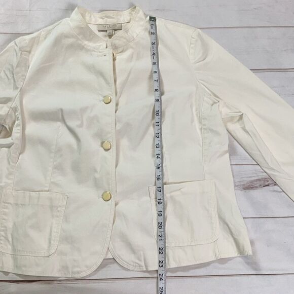 Talbots White Ivory Button Down Jacket - Picture 5 of 7